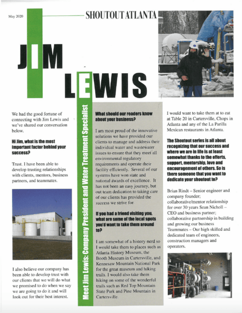 Meet Jim Lewis: Company President and Water Treatment Specialist